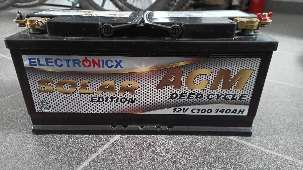 Batterie AGM Electronicx 12v 140Ah Solar Edition, Ophalen, Gebruikt