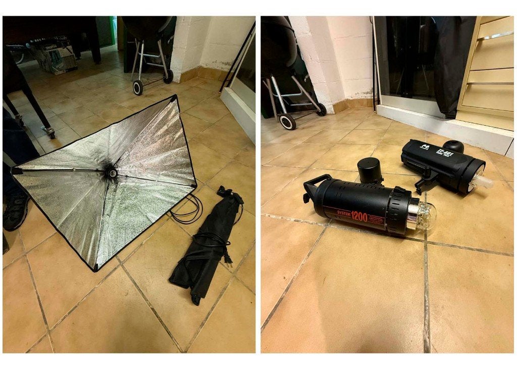 Kit studio complet (en un seul achat !), TV, Hi-fi & Vidéo, Enlèvement, Utilisé, Studio photo complet