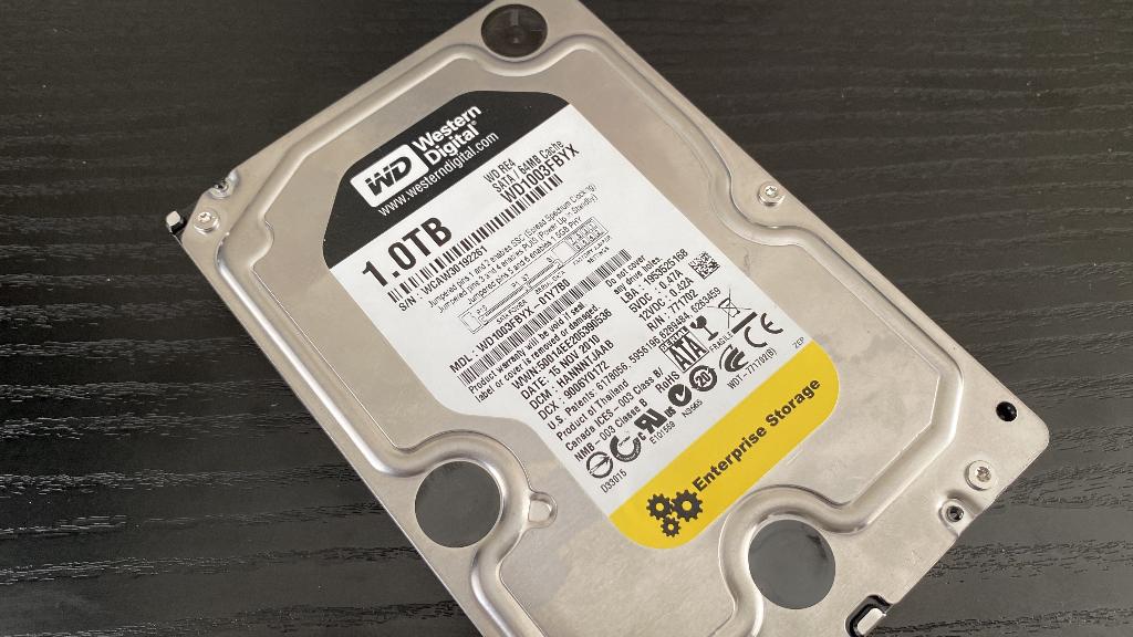 HD 1TB Western Digital, Computers en Software, Harde schijven, Ophalen, Intern, Gebruikt, Western Digital (WD)