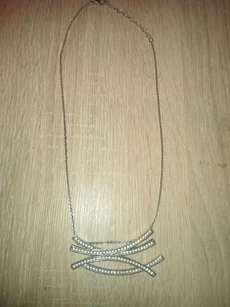 Collier Swarovski – avec brillants, Enlèvement ou Envoi, Comme neuf, Avec pendentif