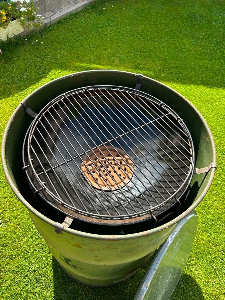 Blik - Vat - Barbecue - Bbq « BarbeCook - Army Green », Tuin en Terras, Ophalen, Gebruikt, Barbecook