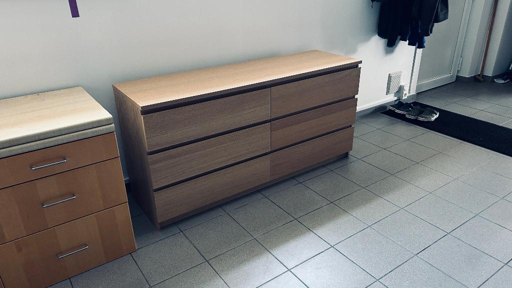 Ikea MALM dubbele ladekast - zeer goede staat, Enlèvement, Comme neuf