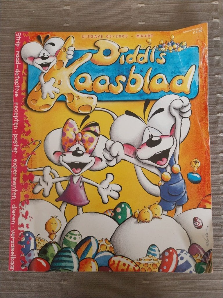 Diddl Kaasblad, Collections, Enlèvement ou Envoi, Diddl, Utilisé, Papier, Carte ou Papeterie