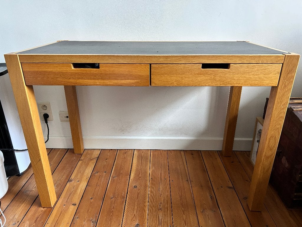 Bureau vintage, 110 cm, Vintage, Avec tiroirs, Utilisé