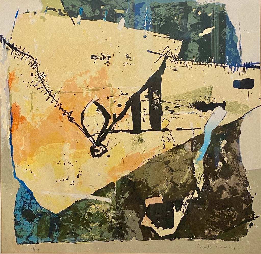 Grote litho Beniti Cornelis, getekend, genummerd, ingelijst., Gelimiteerde oplage, Ophalen, Abstract, Lithografie