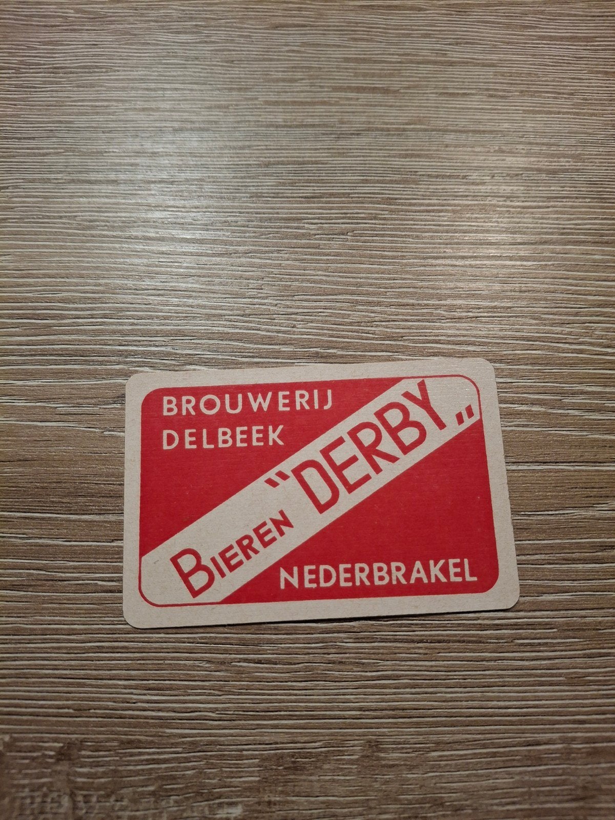 Oude speelkaart derby nederbrakel, Verzamelen, Ophalen of Verzenden