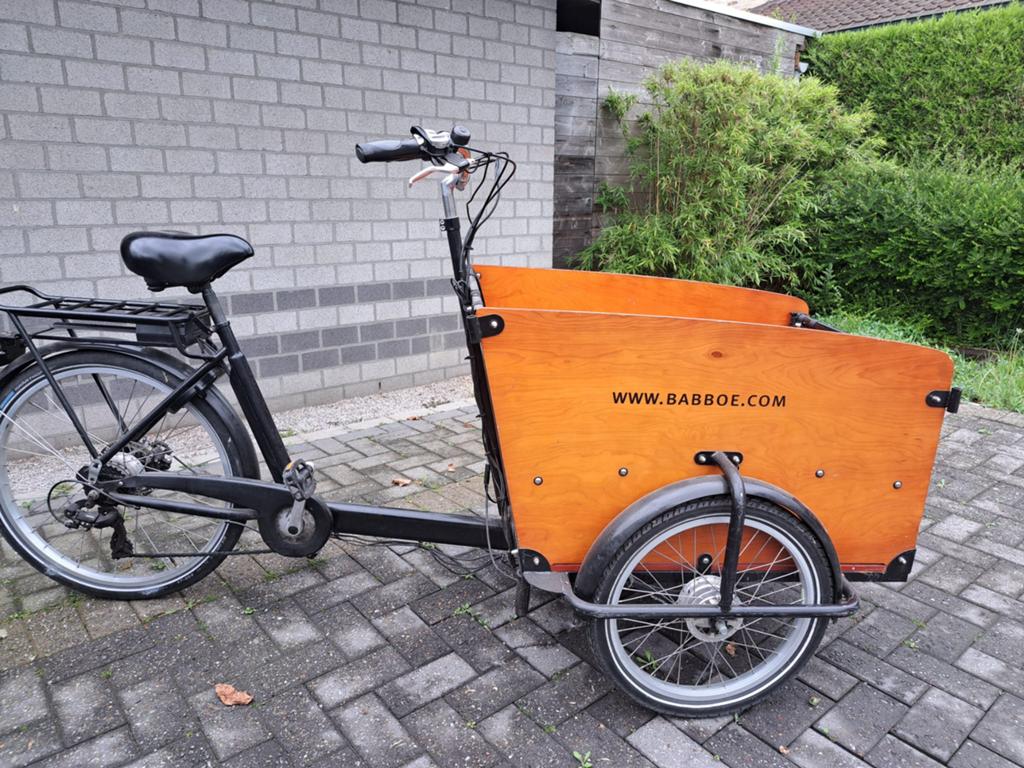 Elektriche bakfiets Babboe, Gebruikt, 3 kinderen, Elektrisch, Ophalen