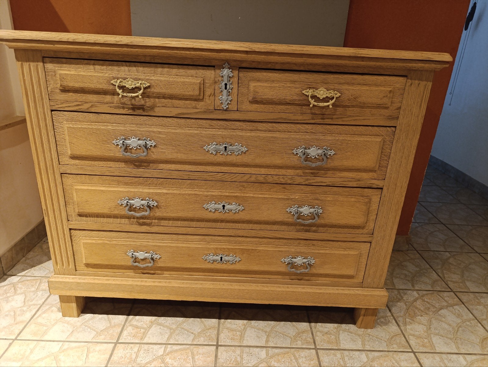 commode en chêne aérogommer, Enlèvement ou Envoi