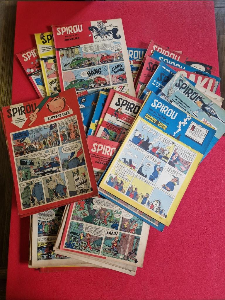 Lot de 45 magazines journal de spirou 1958, Enlèvement ou Envoi
