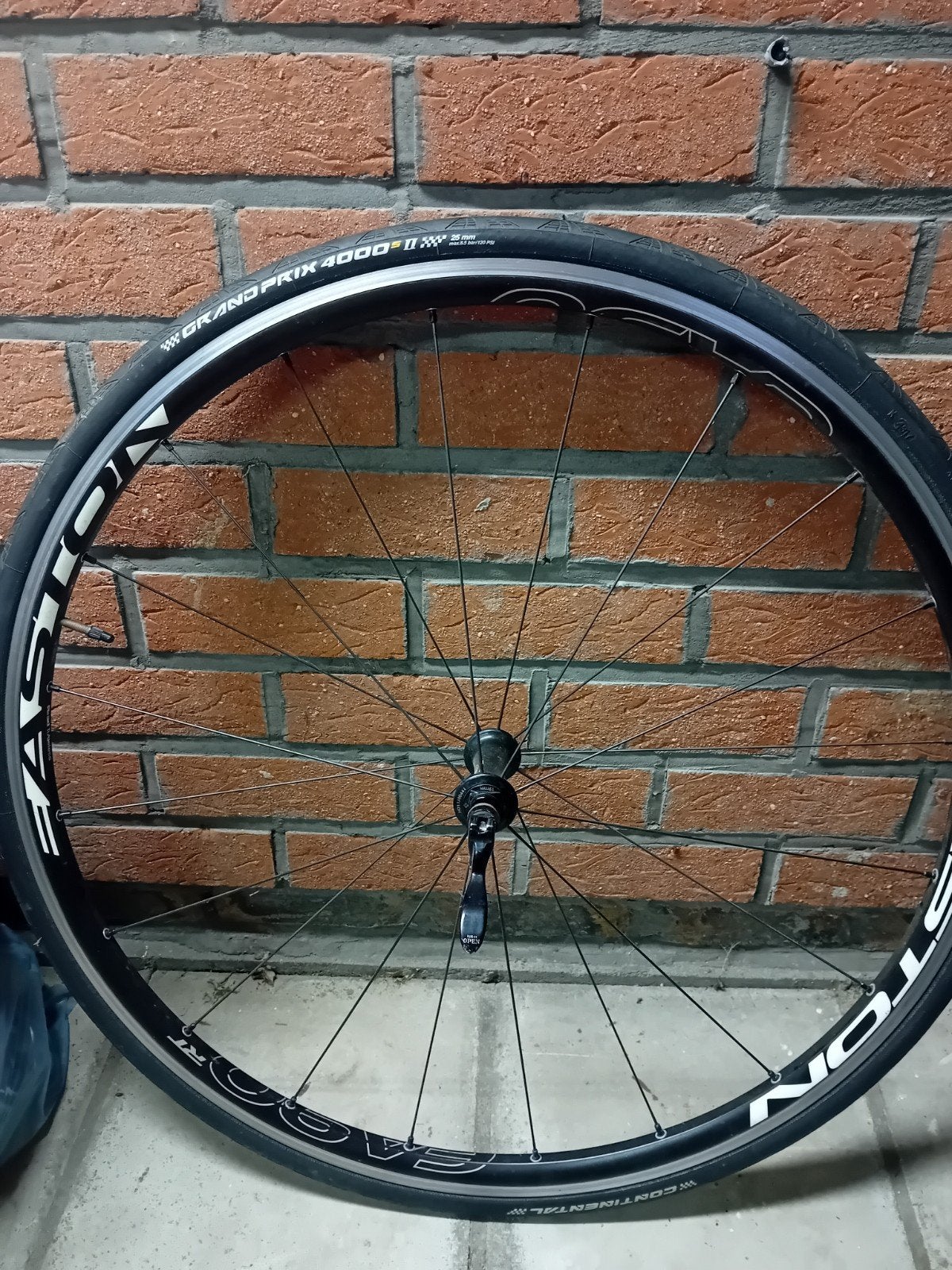 Easton EA90 28" wiel inc buitenbad, Fietsen en Brommers, Ophalen, Racefiets, Wiel, Aluminium