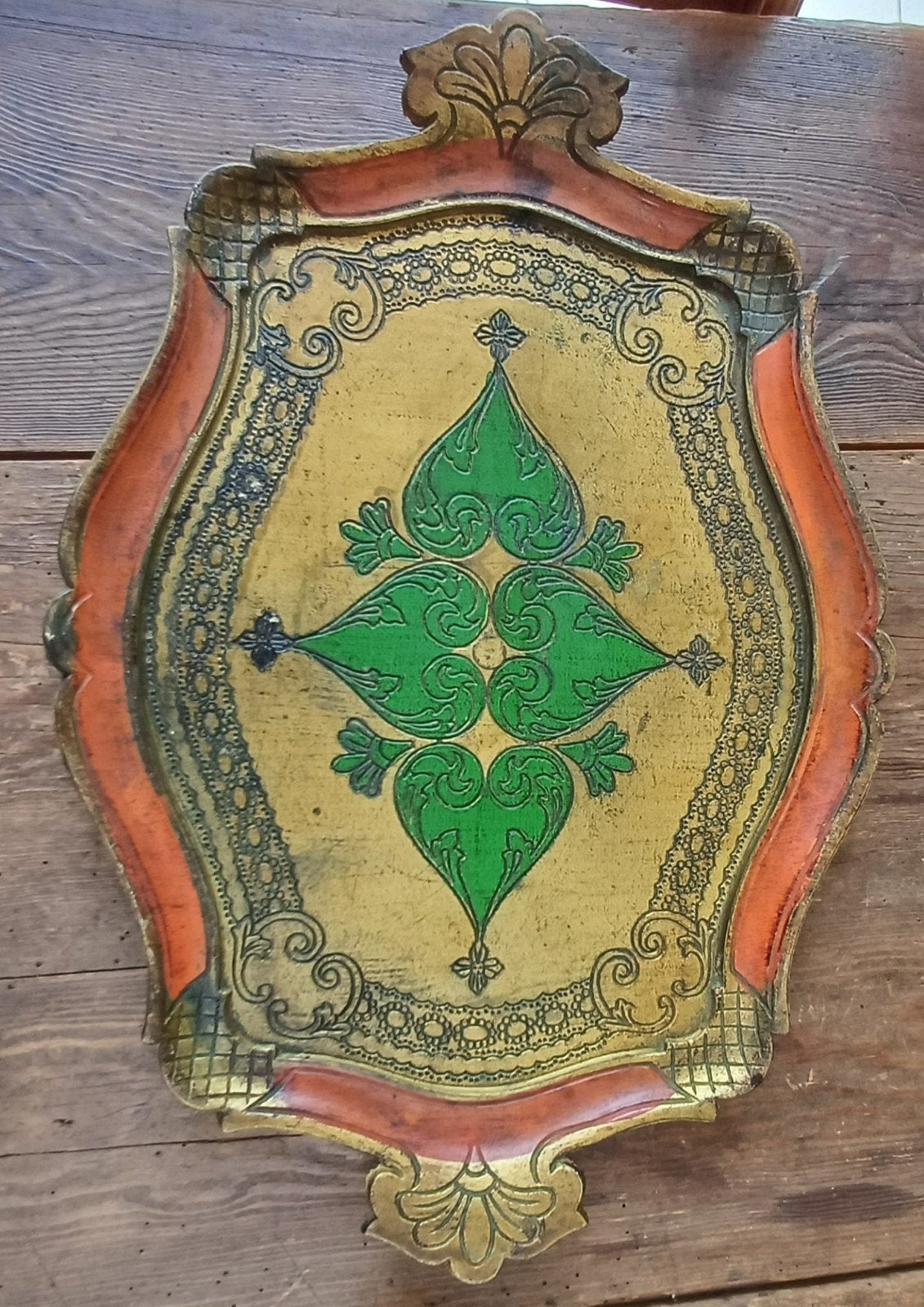 2 retro vintage dienbladen, Ophalen of Verzenden