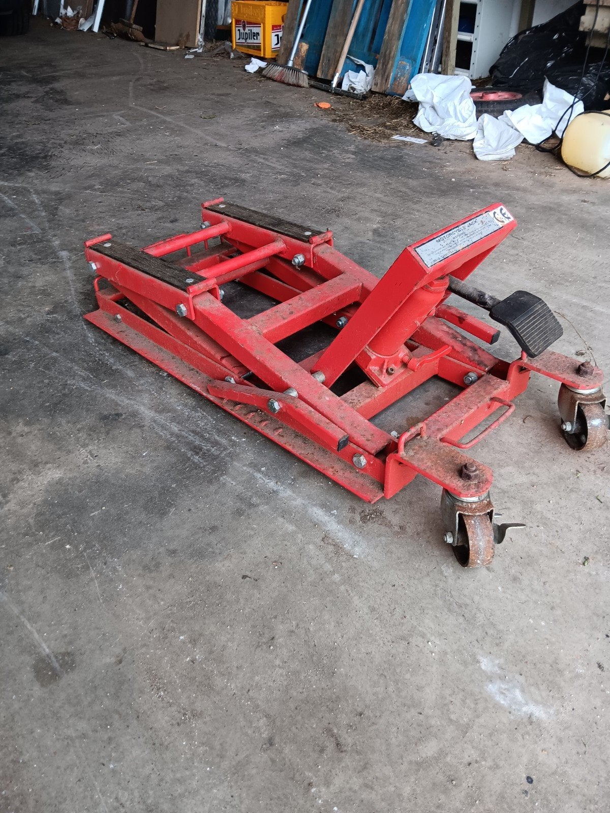 motokrik 1500kilo,bieden, Auto diversen, Ophalen, Zo goed als nieuw, Hydraulisch, Schaarkrik