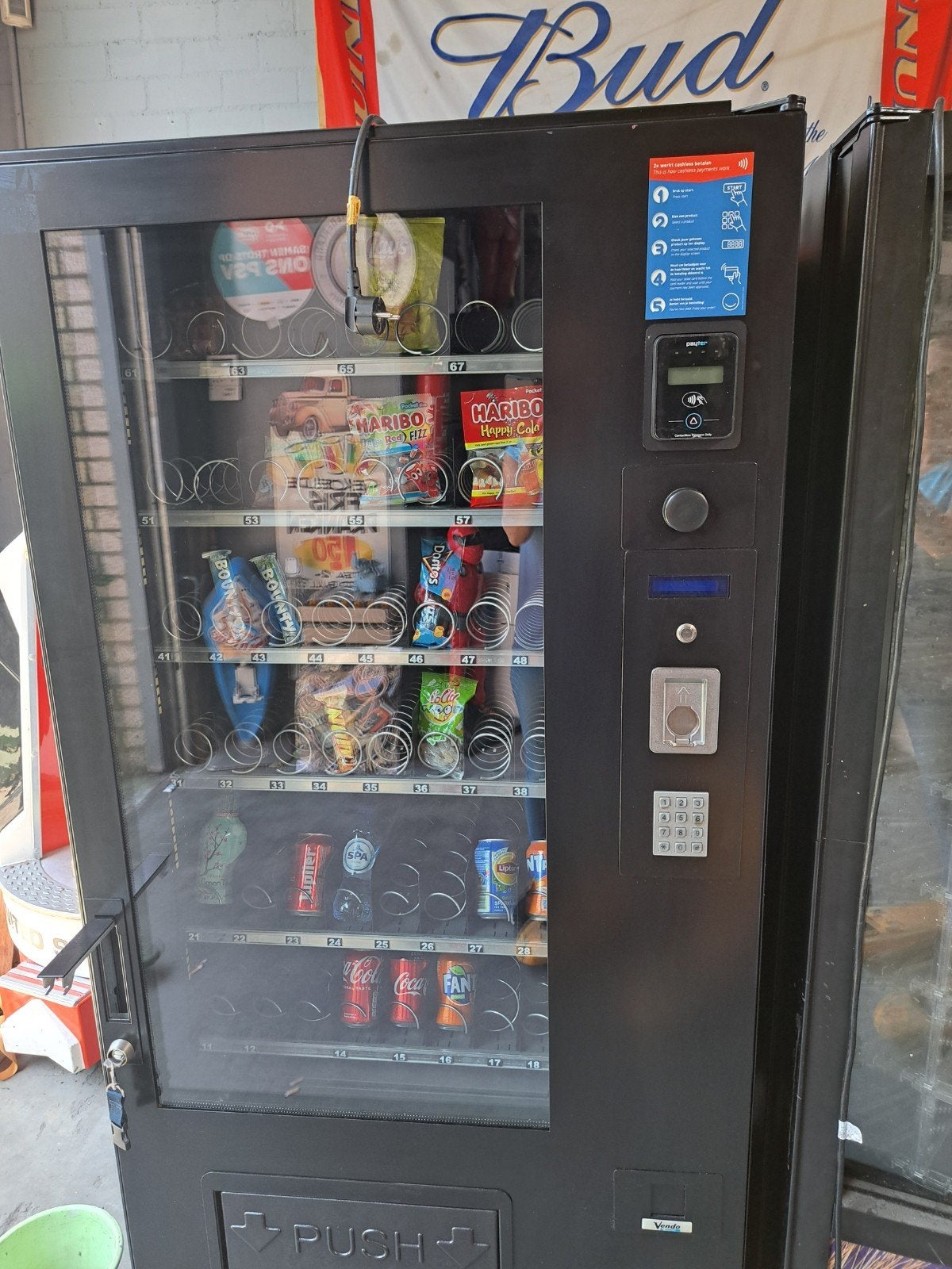 Vendo combi automaat gekoeld met pin module, Enlèvement