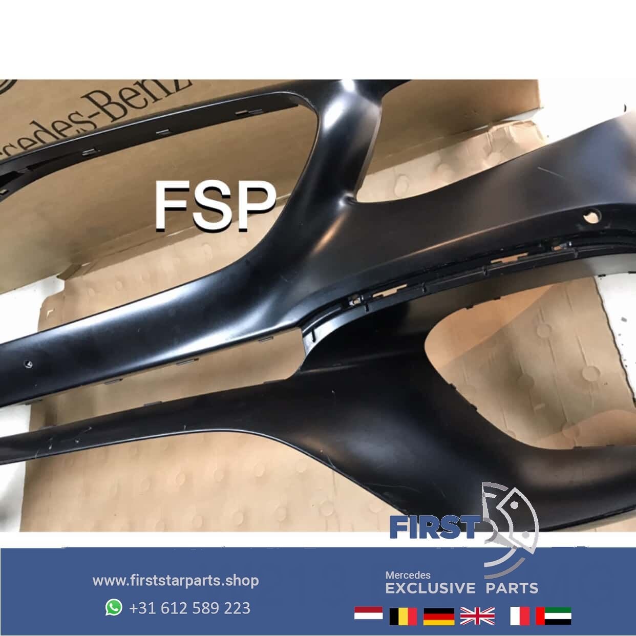 W213 S213 E63 AMG VOORBUMPER 2020 ZWART Mercedes E Klasse OR, Utilisé, -, Avant, -