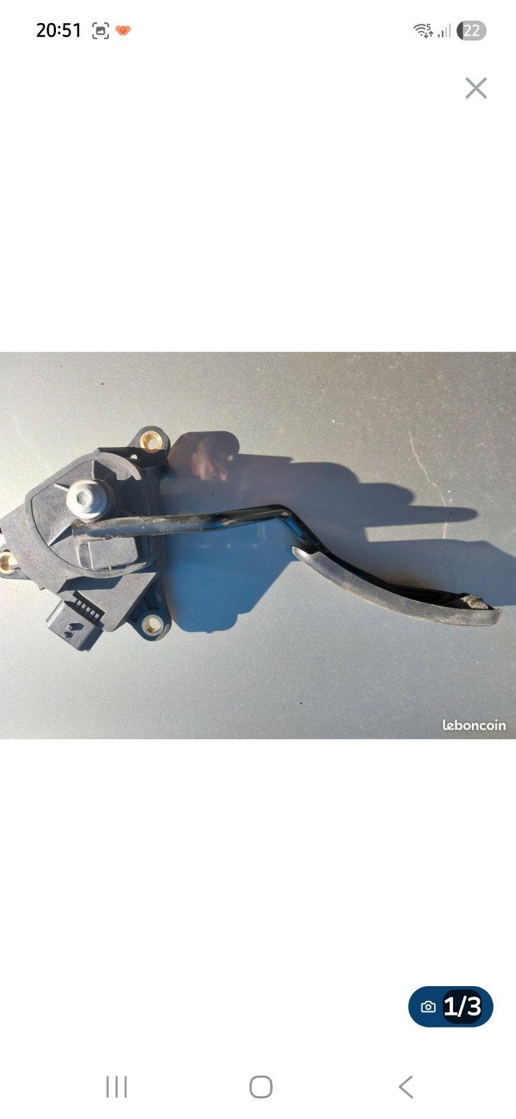 Potentiomètre pedalier accélération Renault 8200 159 647, Enlèvement, Renault