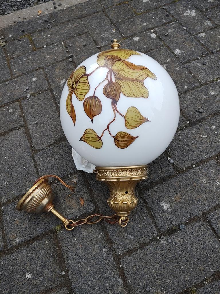 Versierde plafondlamp uniek antiek stuk, Enlèvement