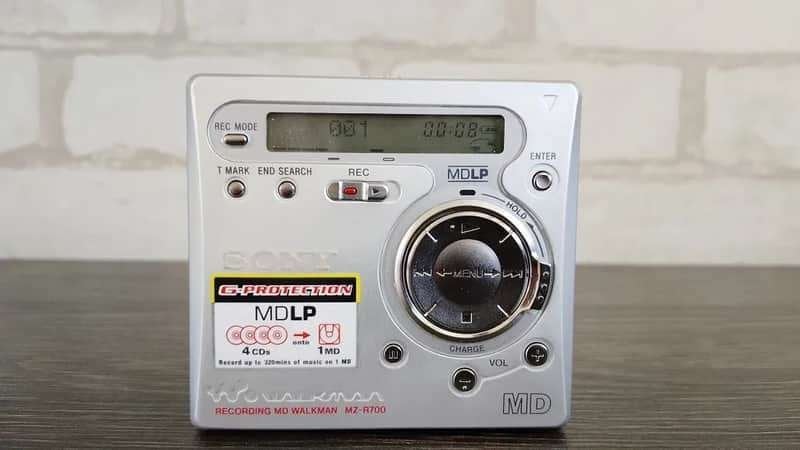 Sony minidisc MZ-R700 + microfoon ecm ms907, Audio, Tv en Foto, Walkmans, Discmans en Minidiscspelers, Ophalen, Minidisc-speler