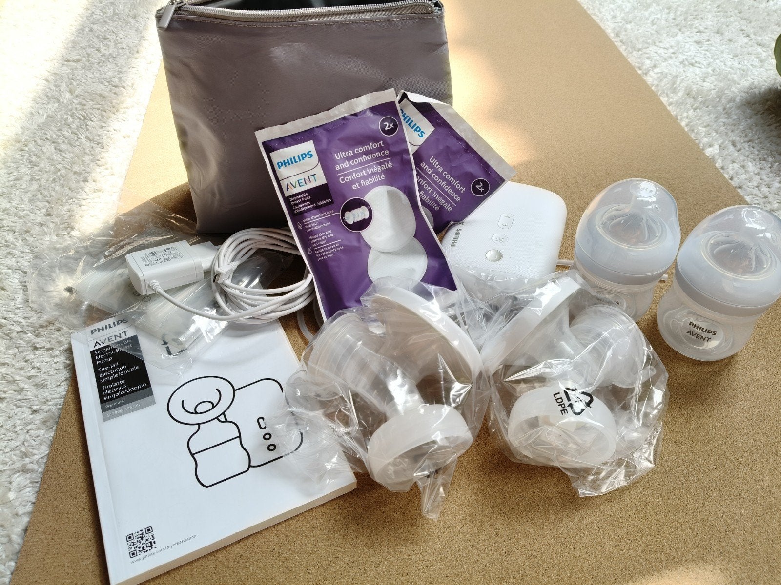 Avent dubbele elektrische borstkolf - NIEUW, Ophalen, Nieuw, Borstkolf, Philips Avent