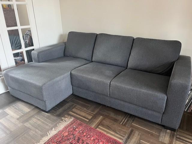 Zetel, Huis en Inrichting, Zetels | Zetels, Gebruikt, Hoekbank, Driepersoons, 200 tot 250 cm, Ophalen