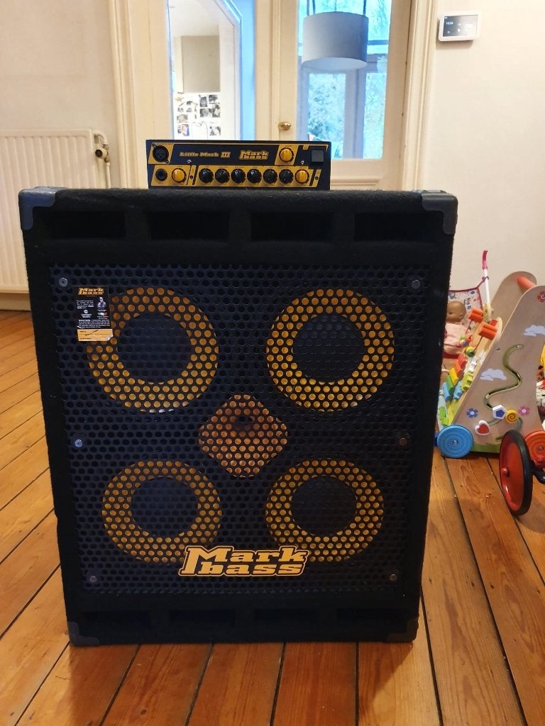 Markbass Standard 104HF 4 Ohm 4x10 basgitaar speakerkast, Ophalen, Gebruikt, Basgitaar