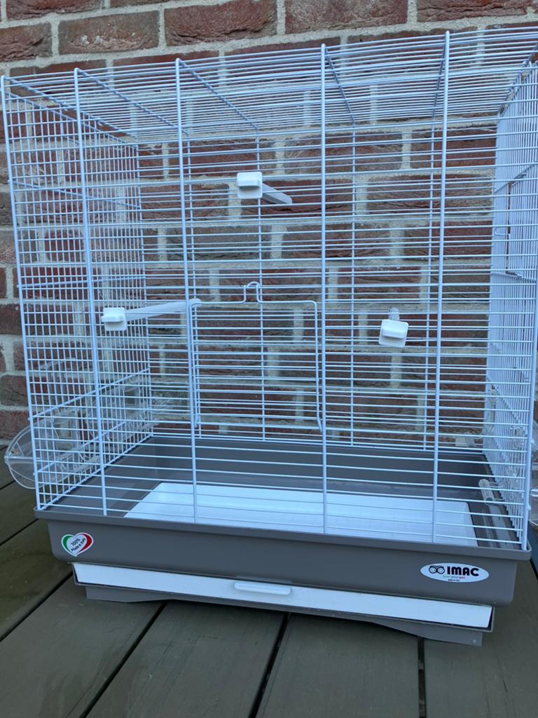 WITTE VOGELKOOI IMAC VOOR KL. VOGEL : kanarie - parkiet, Enlèvement, Comme neuf, Autres matériaux, Cage à oiseaux