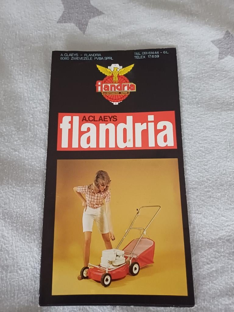 Flandria grasmaaiers folder, Fietsen en Brommers, Handleidingen en Instructieboekjes, Ophalen