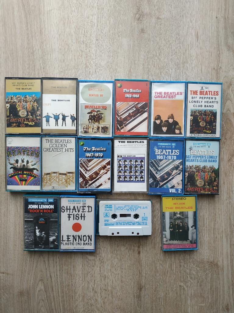 CASSETTES VAN DE BEATLES, SET OF STUK, Cd's en Dvd's, Cassettebandjes, Ophalen of Verzenden