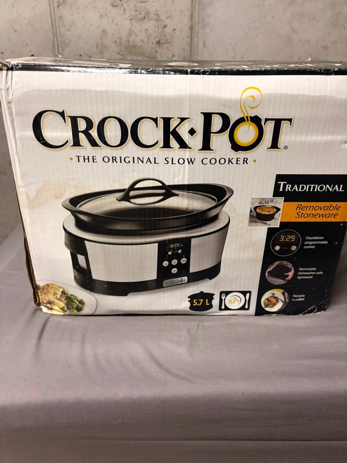 Nieuwe Crock-pot, nog nooit gebruikt, Elektronische apparatuur, Ophalen, Timer, Nieuw