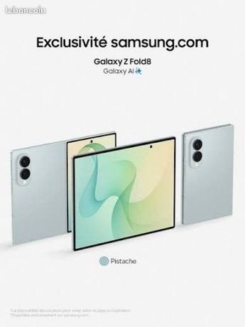 Samsung Z Fold 8 Vert 512 go FACTURE, Enlèvement
