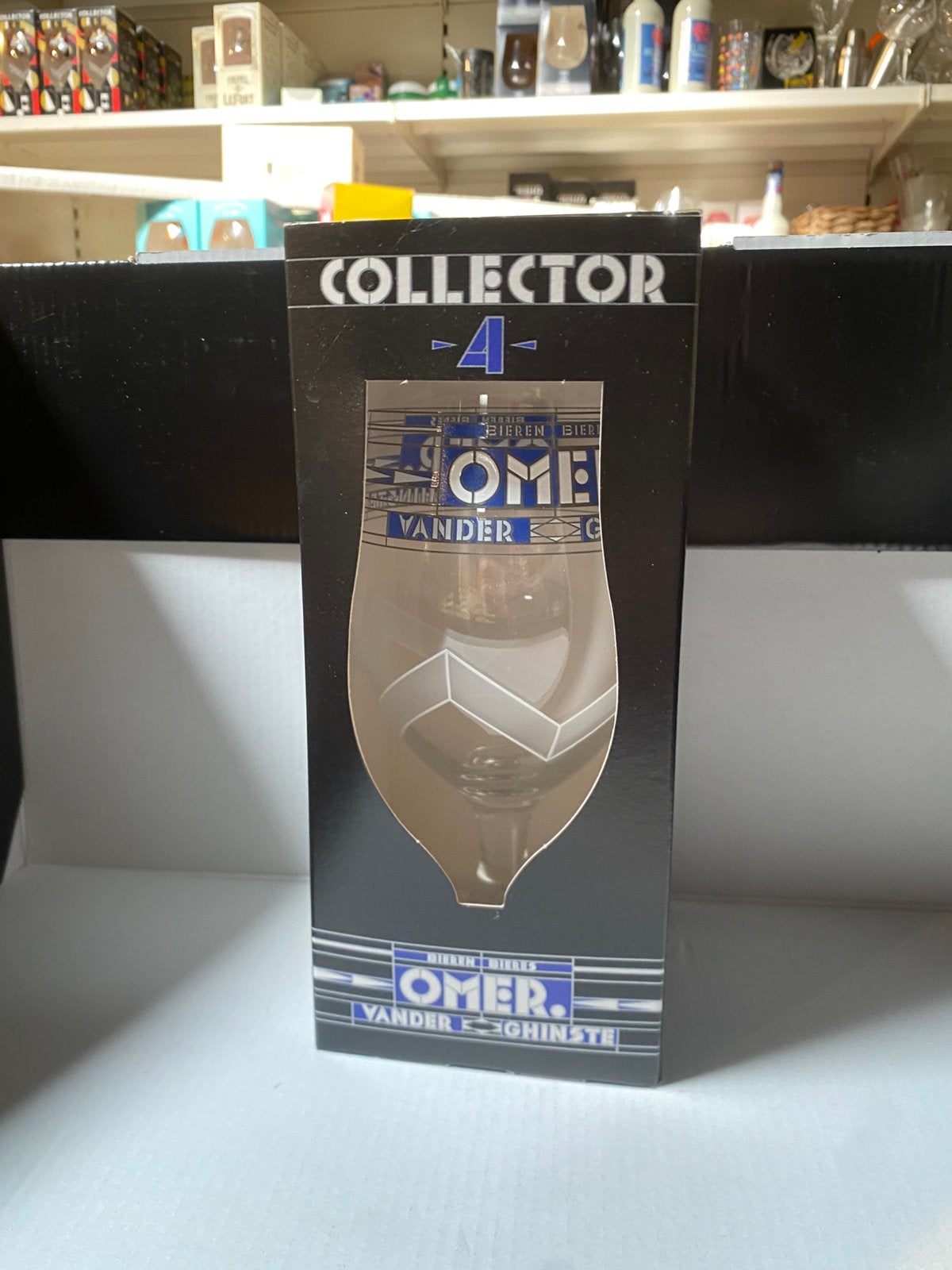 Collectors glazen Omer, Verzamelen, Glas en Drinkglazen, Ophalen, Nieuw, Bierglas