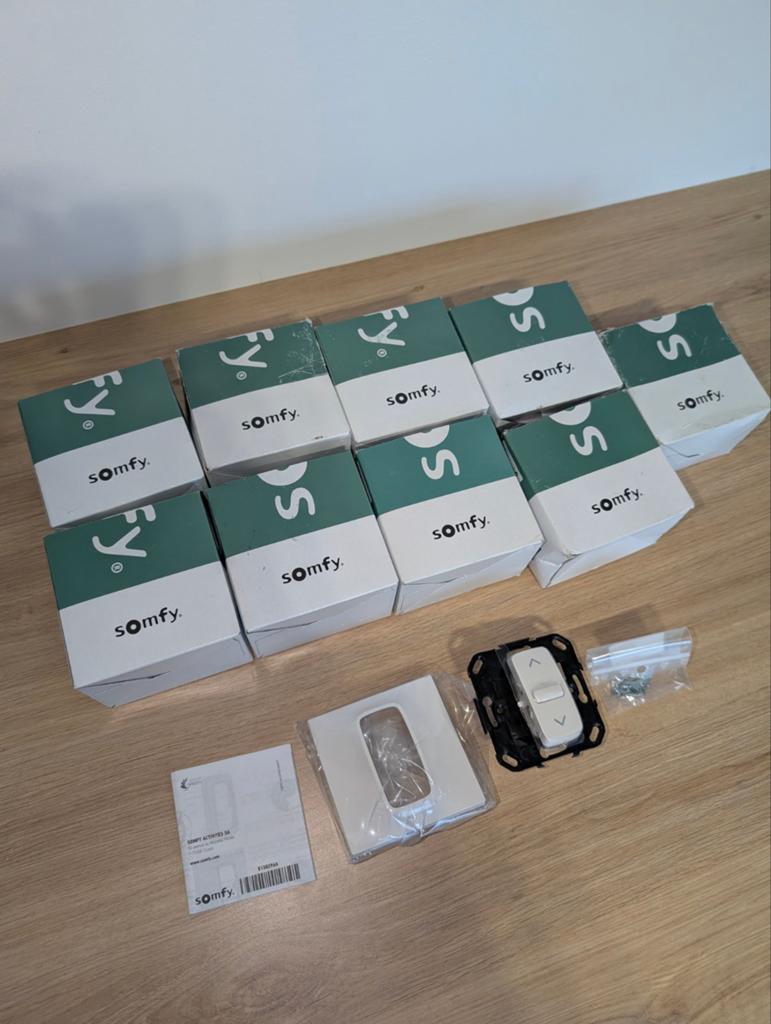 SOMFY Rolluik Schakelaar, Ophalen, Nieuw, Wit, Elektrische bediening