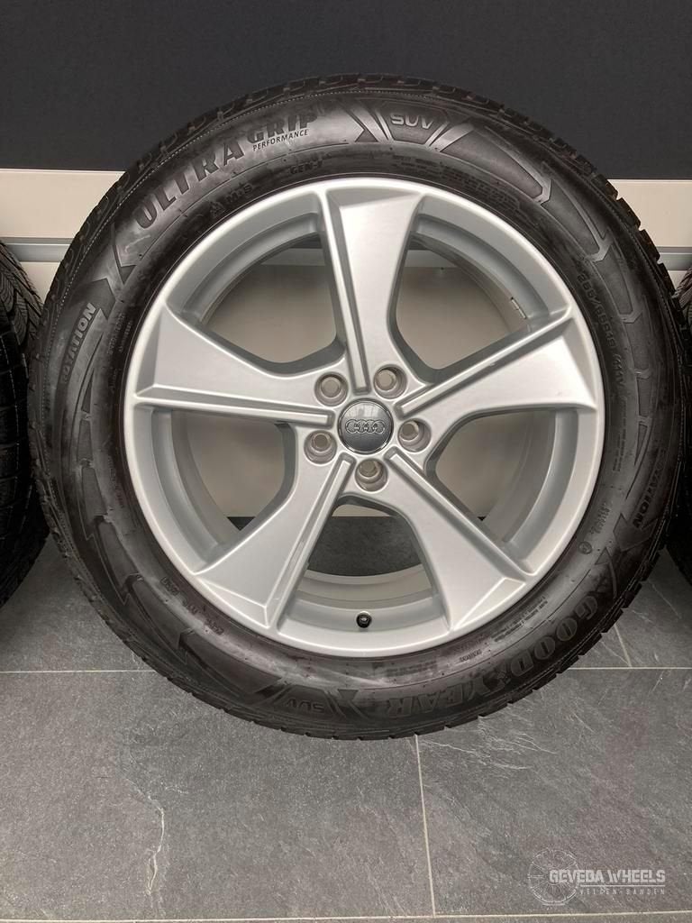 19'' originele Audi Q7 velgen  winterbanden 255/55/19 4M0 60, Auto-onderdelen, 19 inch, Gebruikt, 255 mm, -