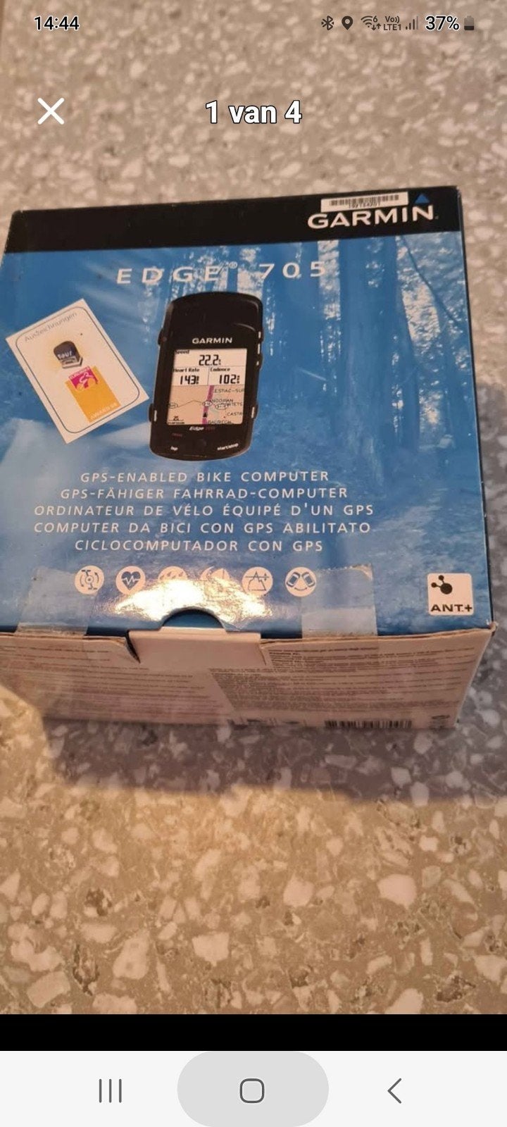 Geavanceerde Fietscomputer Garmin Edge 750, Enlèvement, Capteur de cadence