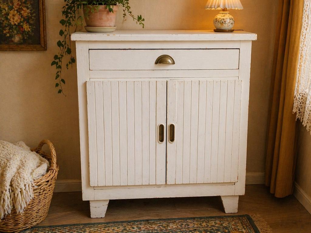 Charmant vintage kastje / decoratief opbergkastje, Ophalen, Gebruikt