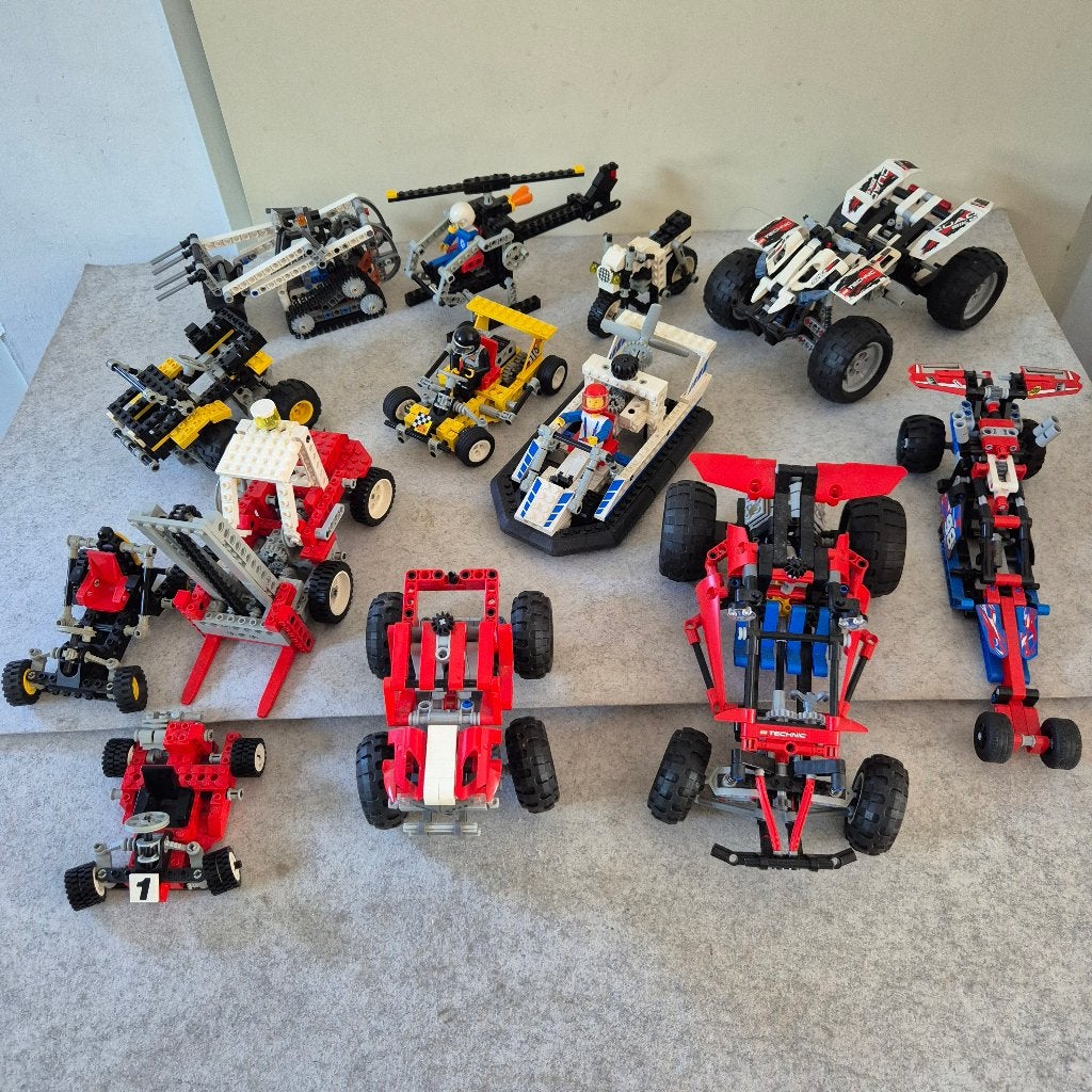 Lego technic, verschillende voertuigen zonder handleiding, Enlèvement ou Envoi, Lego, Technic