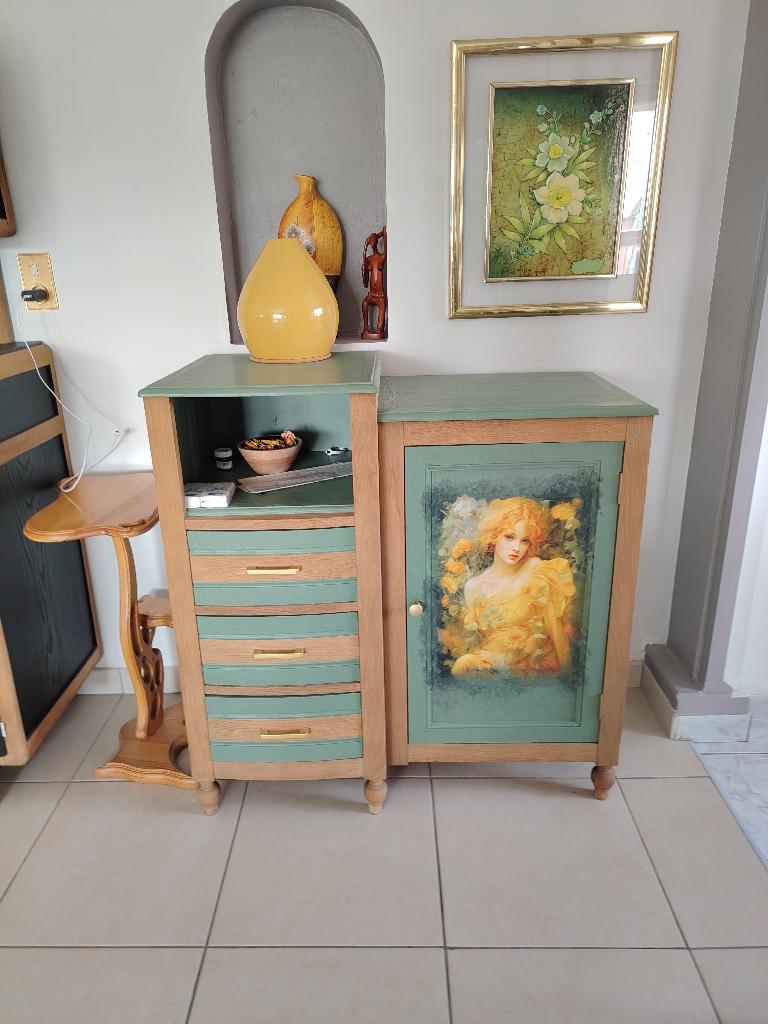 petit meuble decoratif, 75 cm ou plus, Vintage, 50 à 100 cm, Enlèvement