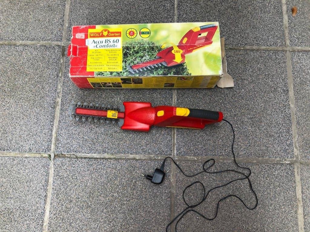 Accu buxusschaar accu BS 60 comfort, Tuin en Terras, Ophalen, Gebruikt, Accu, Wolf garten