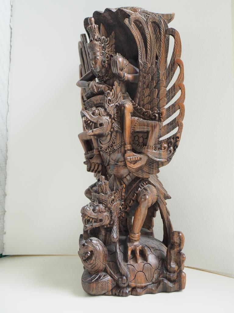 Balinees houtsnijwerk, Antiek en Kunst, Kunst | Beelden en Houtsnijwerken, Houtsnijwerk, Hout, Vogel, 20 - 50 cm, Azië, Handgemaakt
