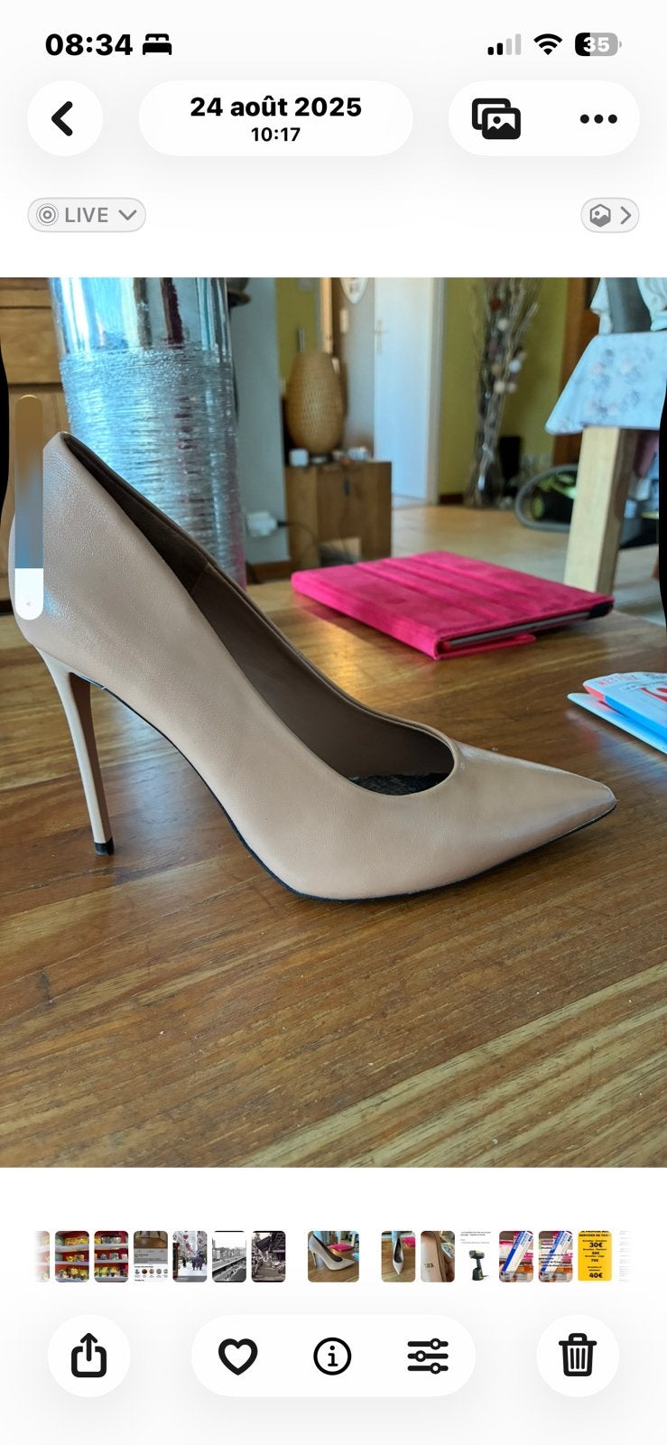 Escarpins beige taupe(36), Enlèvement, Comme neuf, Beige, Escarpins