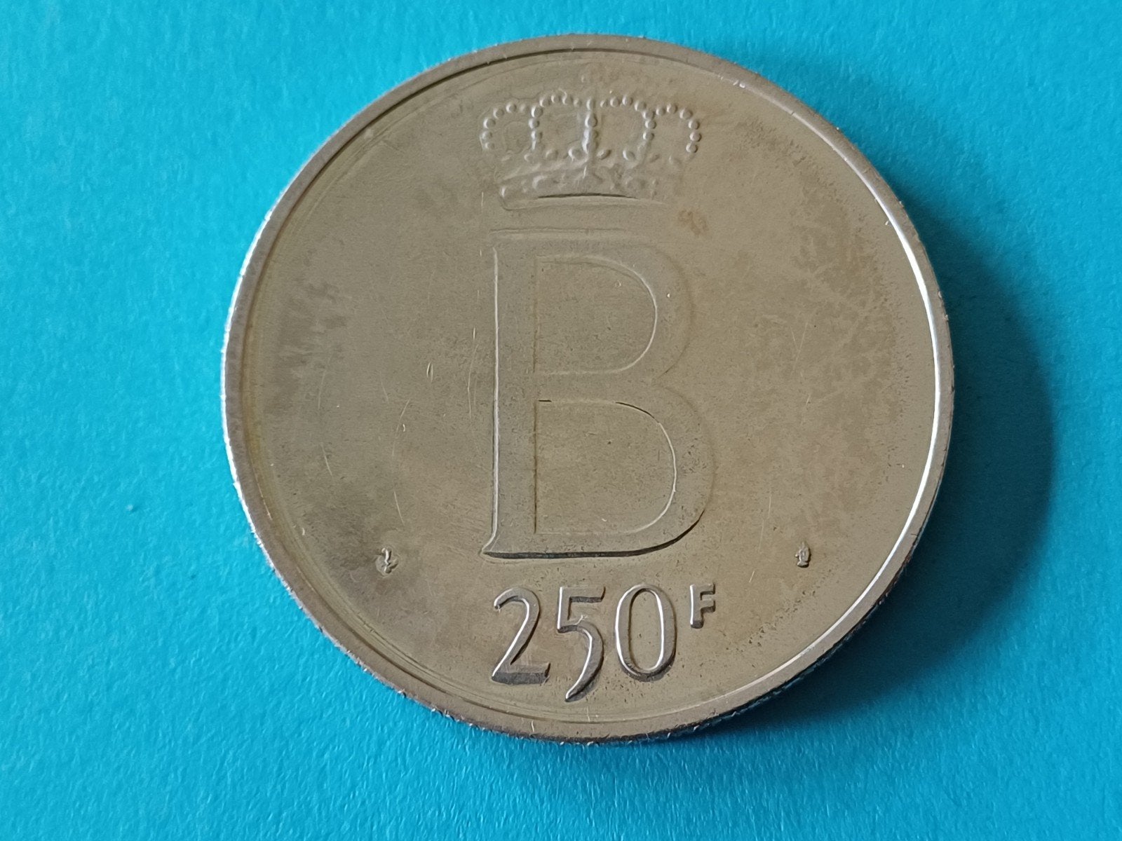 250 frank 1976 Boudewijn, Zilver, Ophalen of Verzenden, Losse munt, Zilver