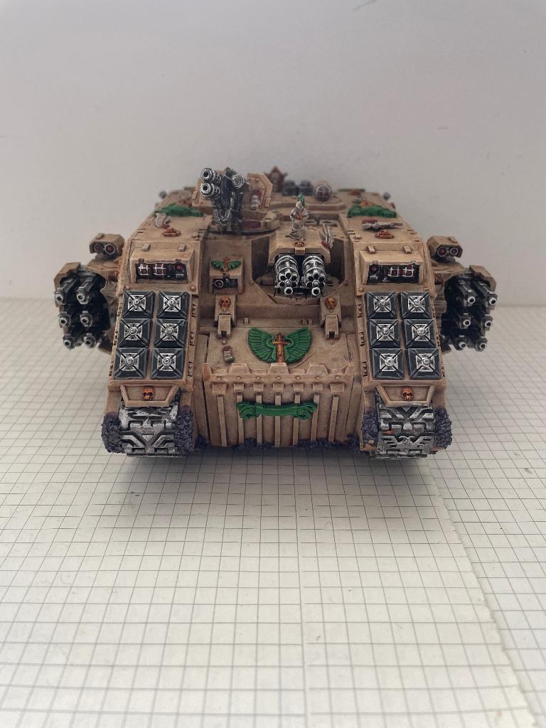 Land Raider Crusader Dark Angels peint pour W40K, Gebruikt, Figuurtje(s), Ophalen of Verzenden, Warhammer 40000