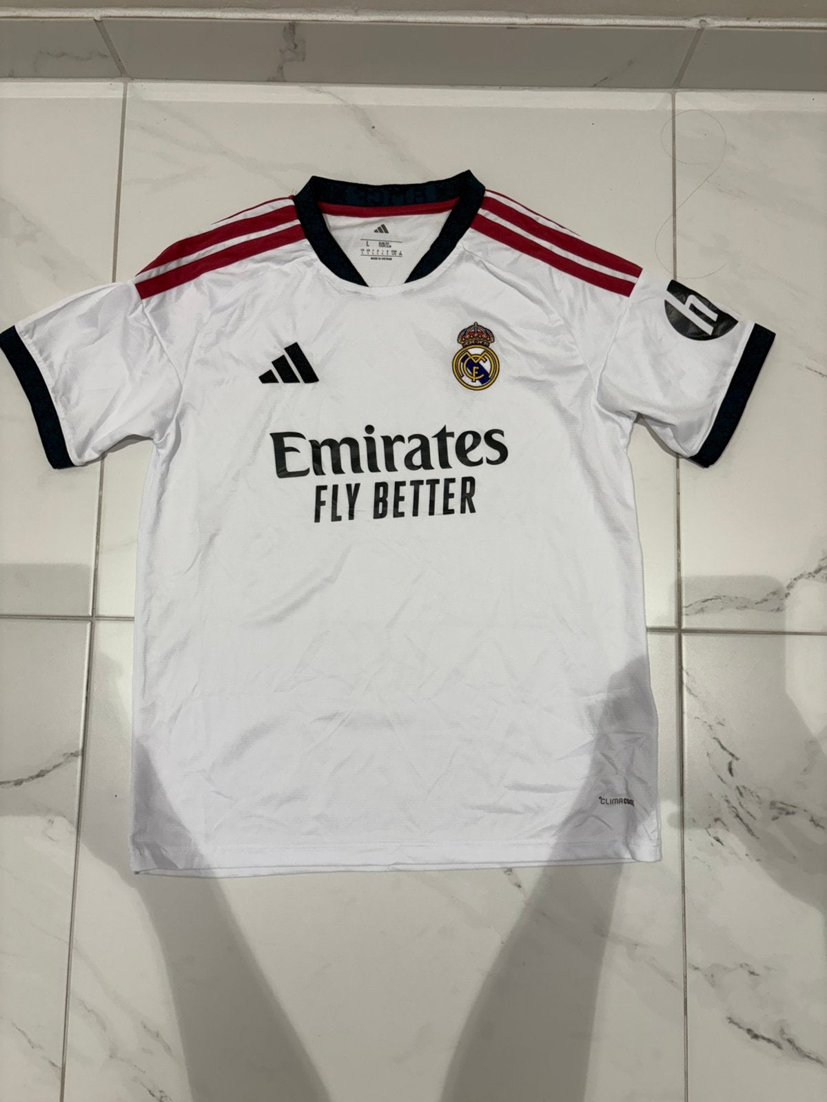 Real madrid voetbal t-shirt, Maat L, Ophalen of Verzenden, Zo goed als nieuw, Shirt