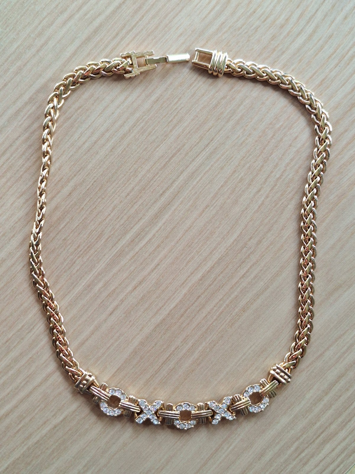 Collier Swarovski XOXO (collection de joailliers) - certific, Bijoux, Sacs & Beauté, Enlèvement ou Envoi, Or, Comme neuf, Avec cristal