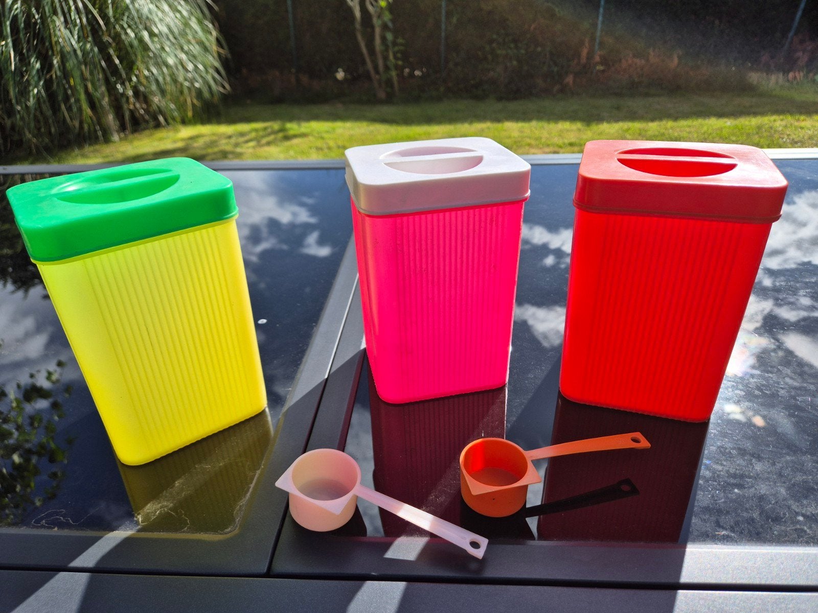 3 vintage opbergdozen voor de keuken, Huis en Inrichting, Woonaccessoires | Prullenbakken, Ophalen of Verzenden