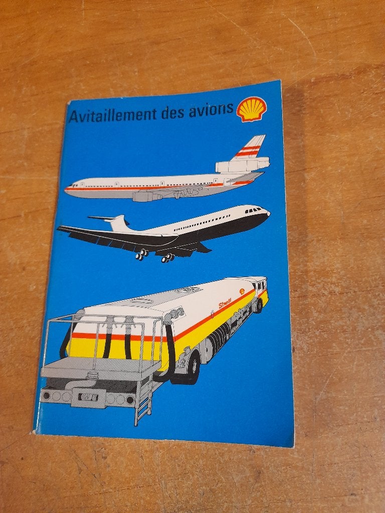 Oud schelpenboek 40 pagina's voor het tanken van vliegtuigen, Ophalen of Verzenden, Gebruikt, Overige typen