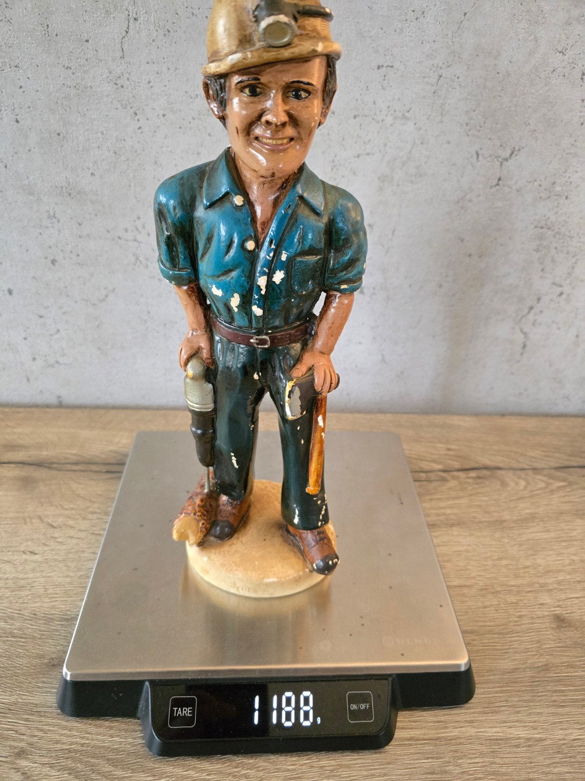 mineur, figurine, H 36 cm, Enlèvement ou Envoi