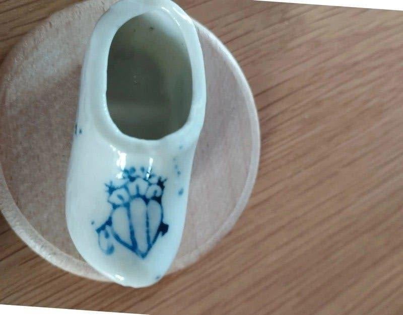 Mini sabot en faïence Hollandais. 6 cm., Enlèvement