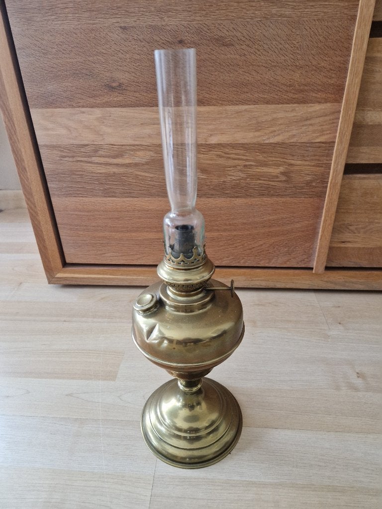 Antieke olielamp, Antiek en Kunst, Ophalen