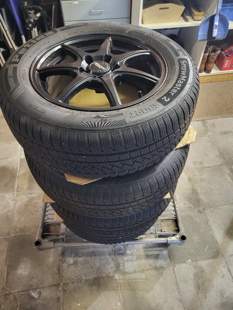 Aluminium velgen met winterbanden, Autos : Pièces & Accessoires, Pneus et Jantes, Pneus hiver, 16 pouces, Véhicule de tourisme