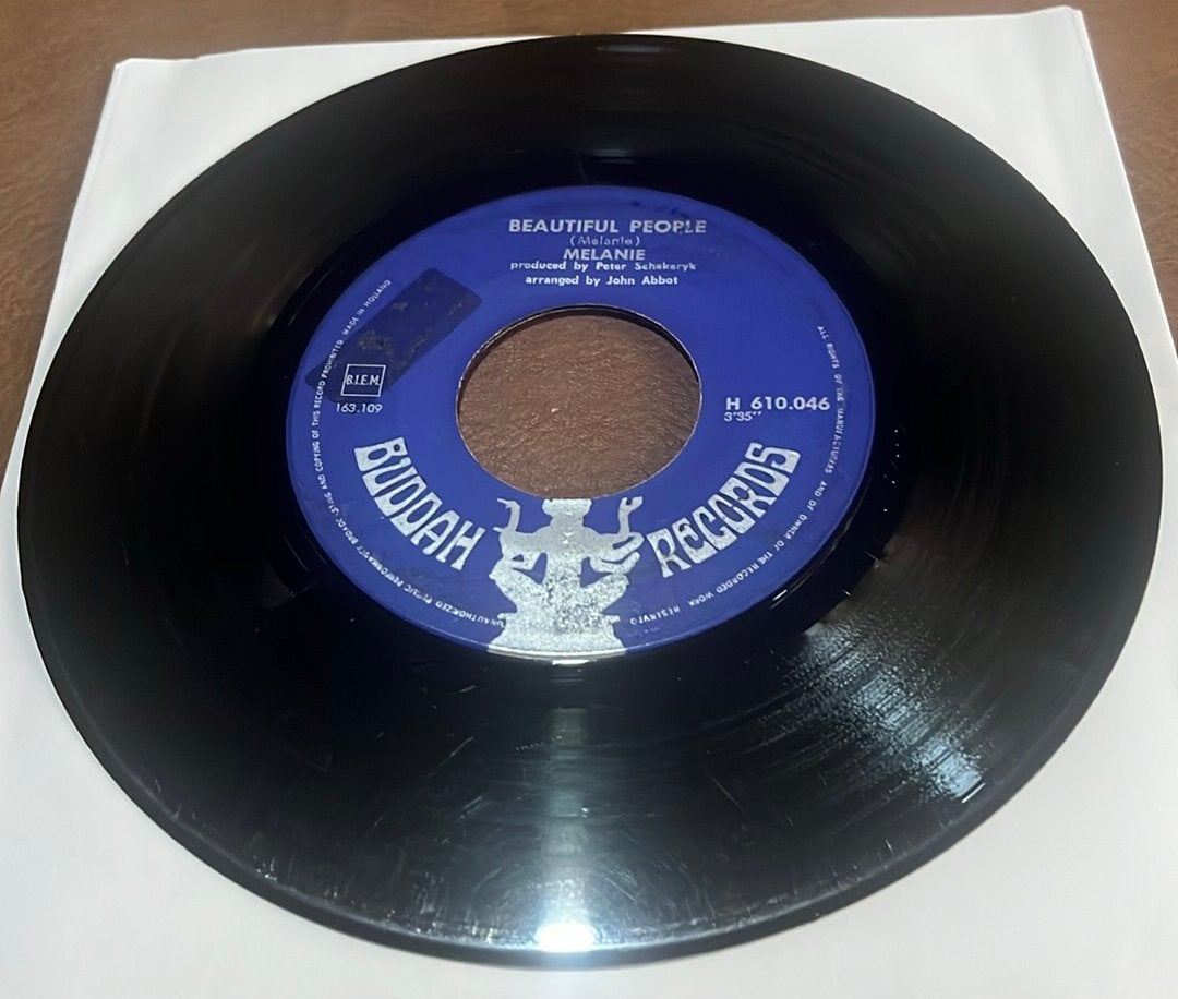 Melanie ‎– Beautiful People - 7” vinyl single - NL, Enlèvement ou Envoi, Utilisé, Single
